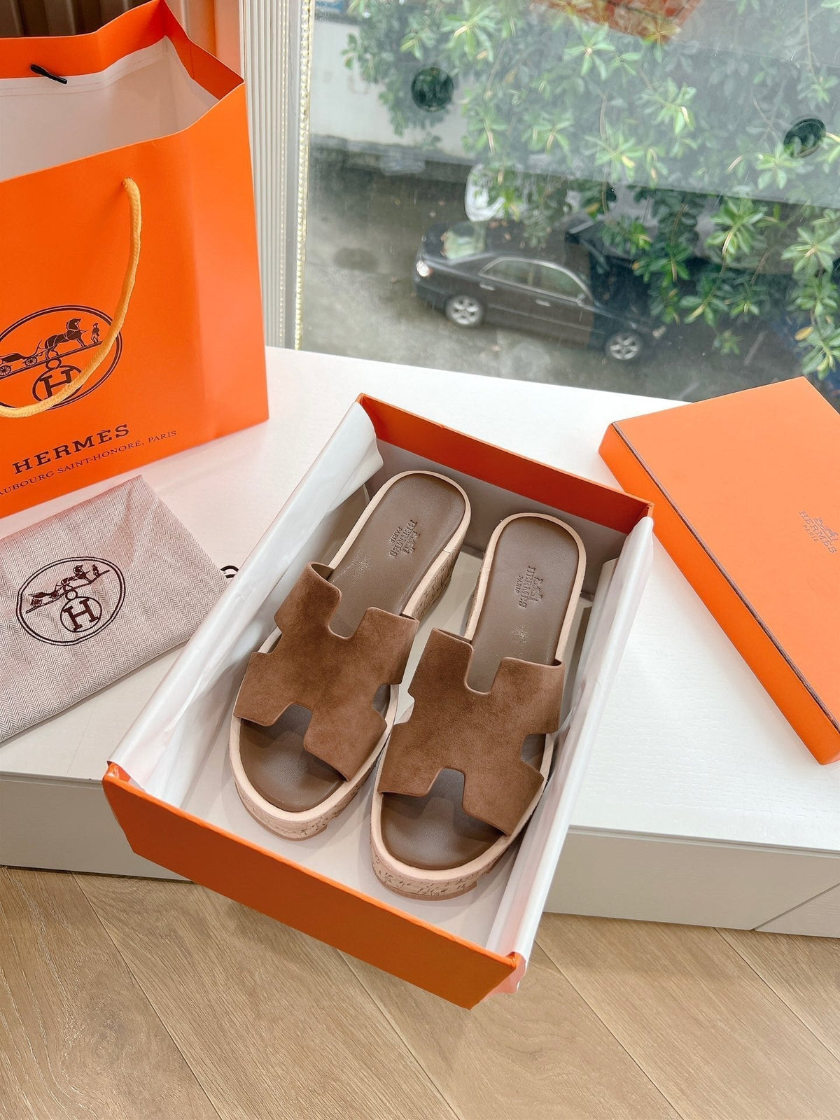 EZE 65 SANDAL CARAMEL SUEDE